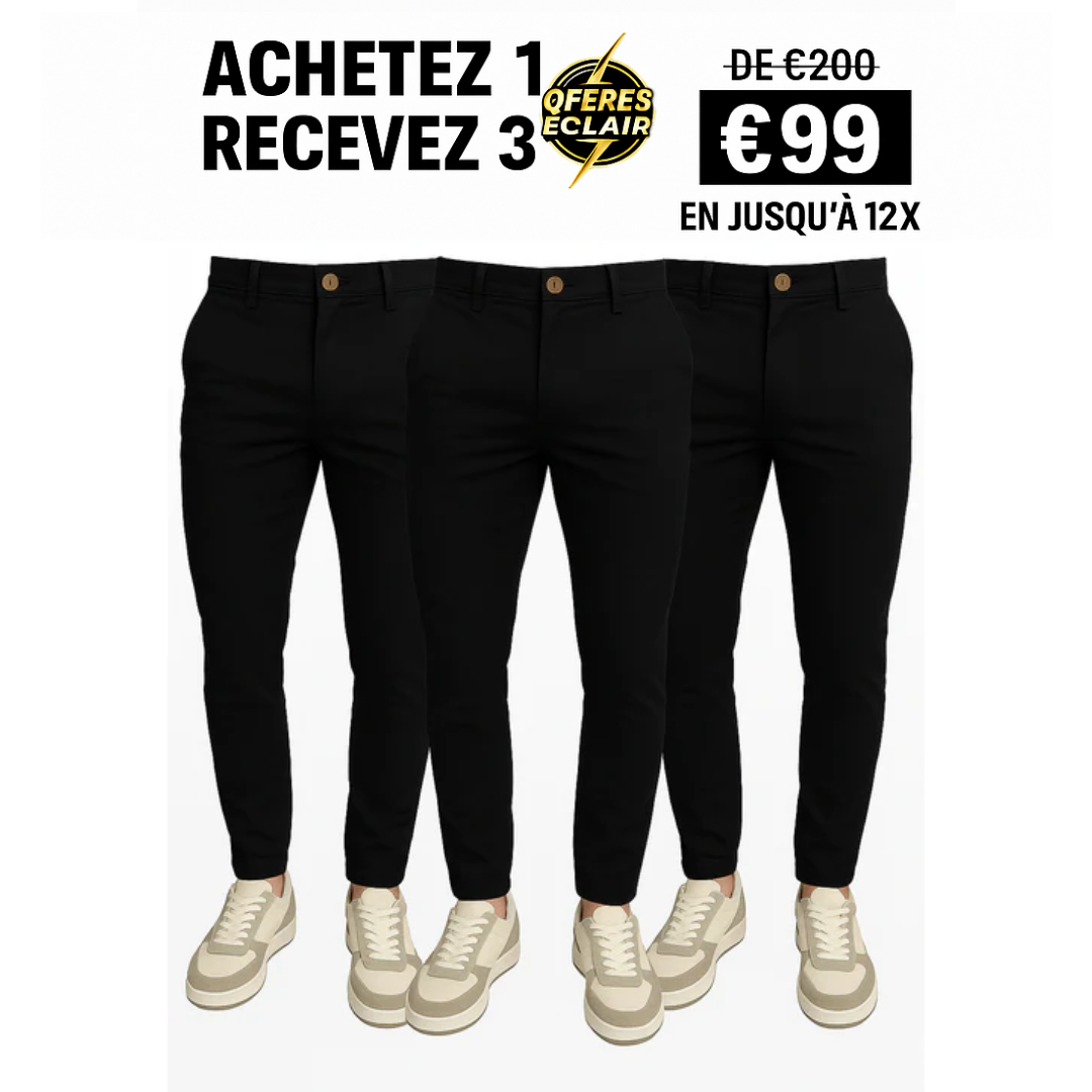 Pantalon Tailleur Monaco à Ajustement par Boucle - Achetez 1, Recevez 3