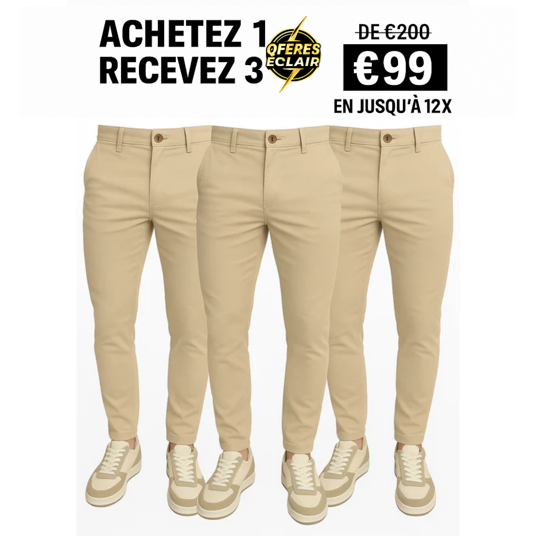 Pantalon Tailleur Monaco à Ajustement par Boucle - Achetez 1, Recevez 3