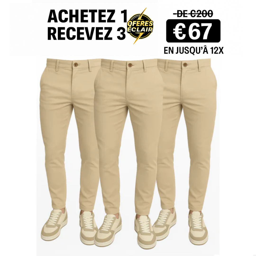 Pantalon Tailleur Monaco à Ajustement par Boucle | Achetez 1, Recevez 3