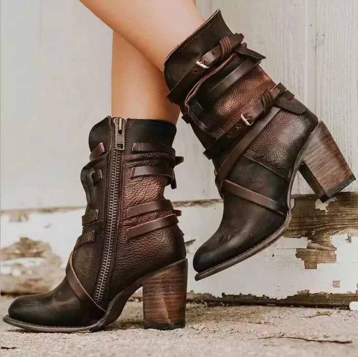 Damen Lederstiefel