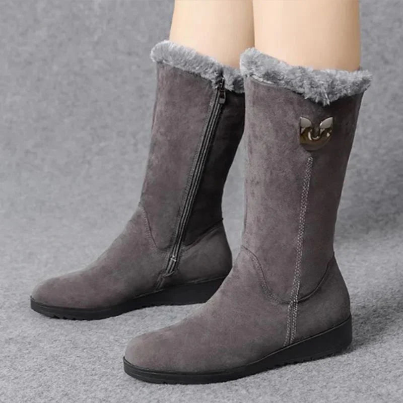 Bottines d'hiver en velours pour femmes