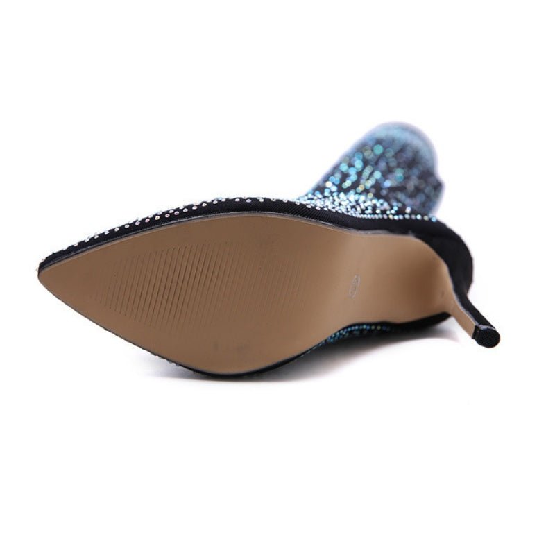 Bottes scintillantes pour femme