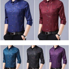 VEGIRO | Chemise à manches longues sans repassage pour hommes de haute qualité