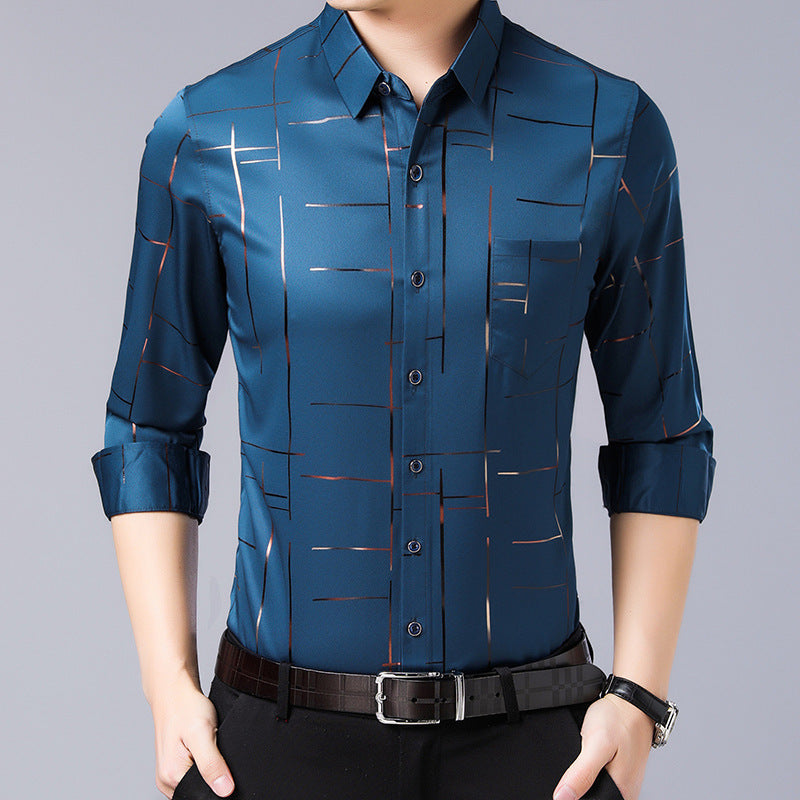 VEGIRO | Chemise à manches longues sans repassage pour hommes de haute qualité