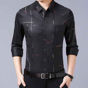 VEGIRO | Chemise à manches longues sans repassage pour hommes de haute qualité