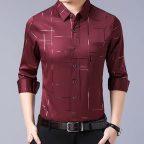 VEGIRO | Chemise à manches longues sans repassage pour hommes de haute qualité