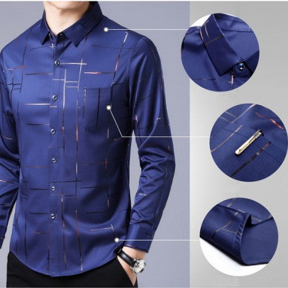 VEGIRO | Chemise à manches longues sans repassage pour hommes de haute qualité
