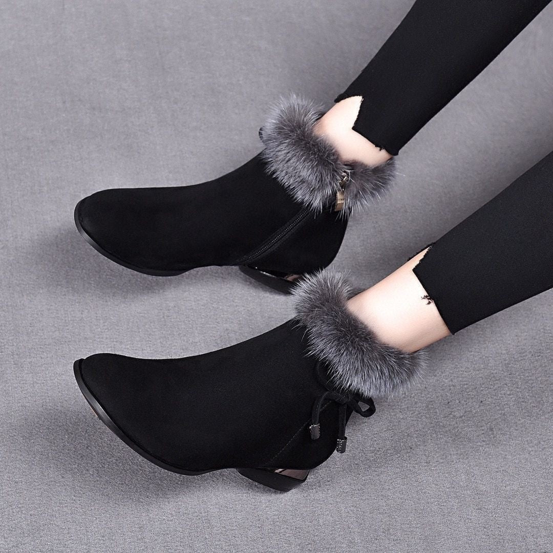 Bottines d'hiver en cuir souple | ACHETEZ-EN 1, OBTENEZ-EN 2