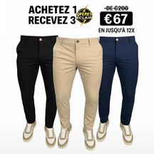 Pantalon Tailleur Monaco à Ajustement par Boucle | Achetez 1, Recevez 3