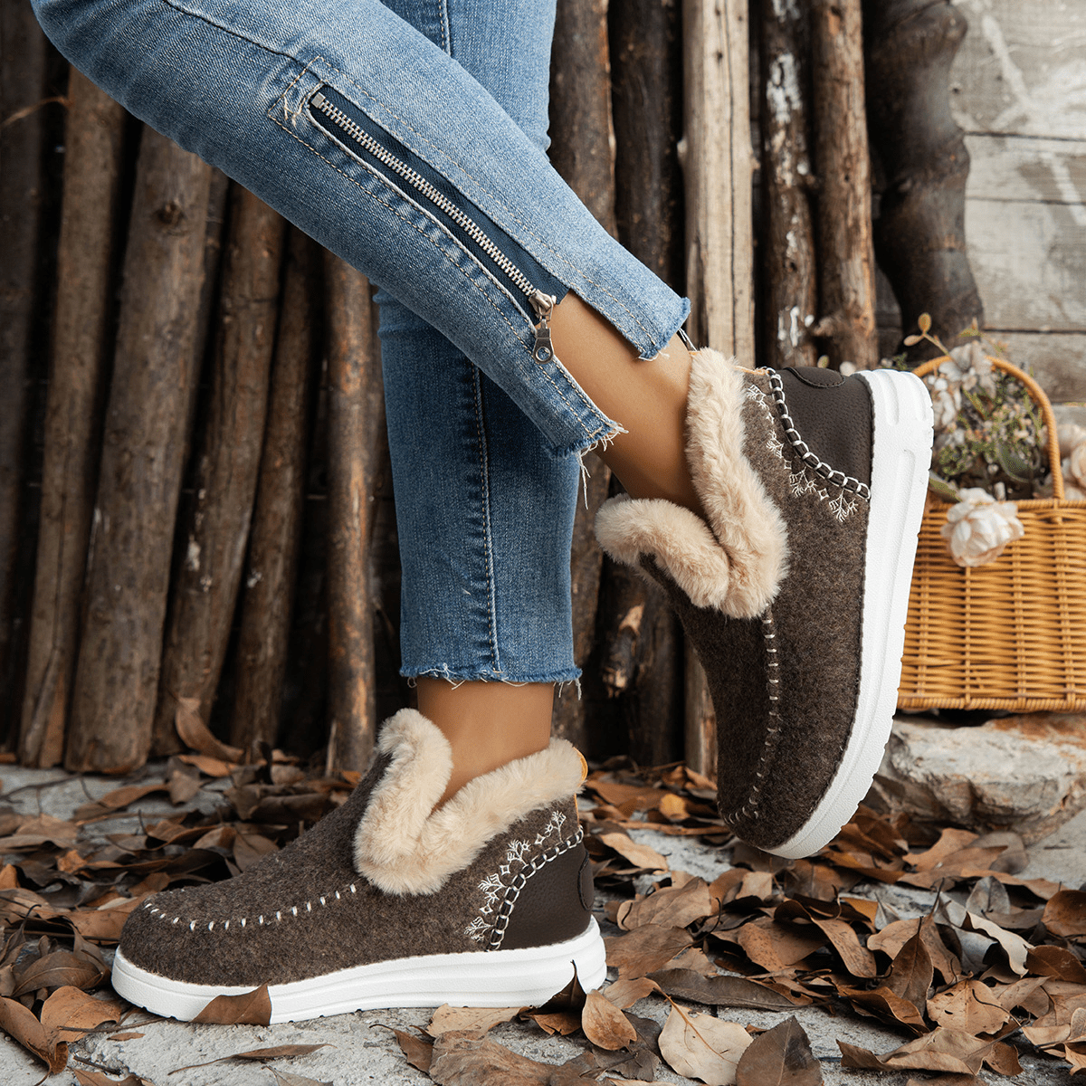 Chaussons Melissa d'hiver pour femme