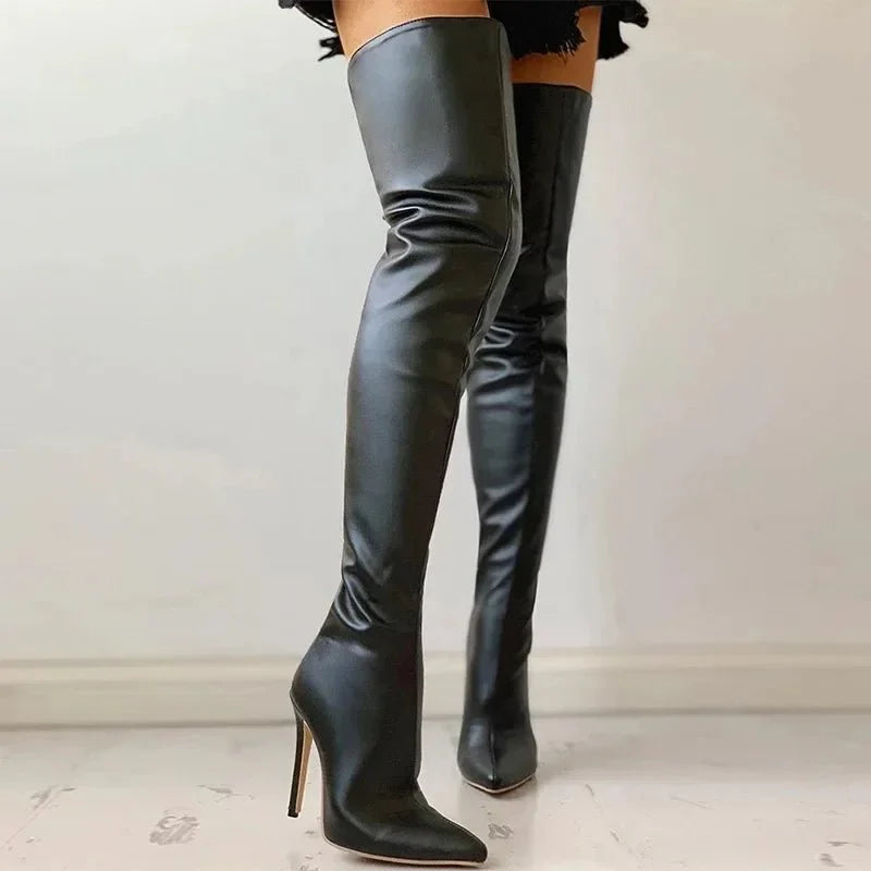 Bottes talons hauts 11 cm