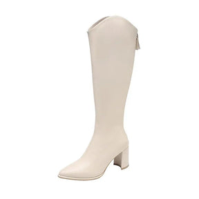 Bottes Zipper Talons Hauts