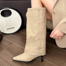 Bottes Santiags talons fins 7 cm en cuir