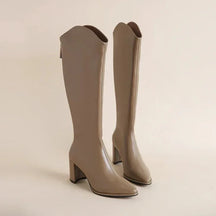 Bottes Zipper Talons Hauts