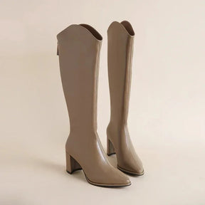 Bottes Zipper Talons Hauts