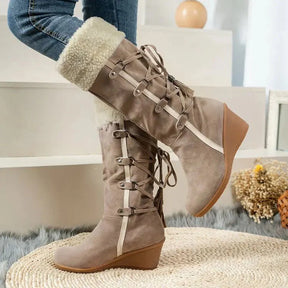 Bottes d'hiver talons compensés