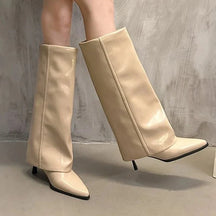 Bottes Santiags talons fins 7 cm en cuir