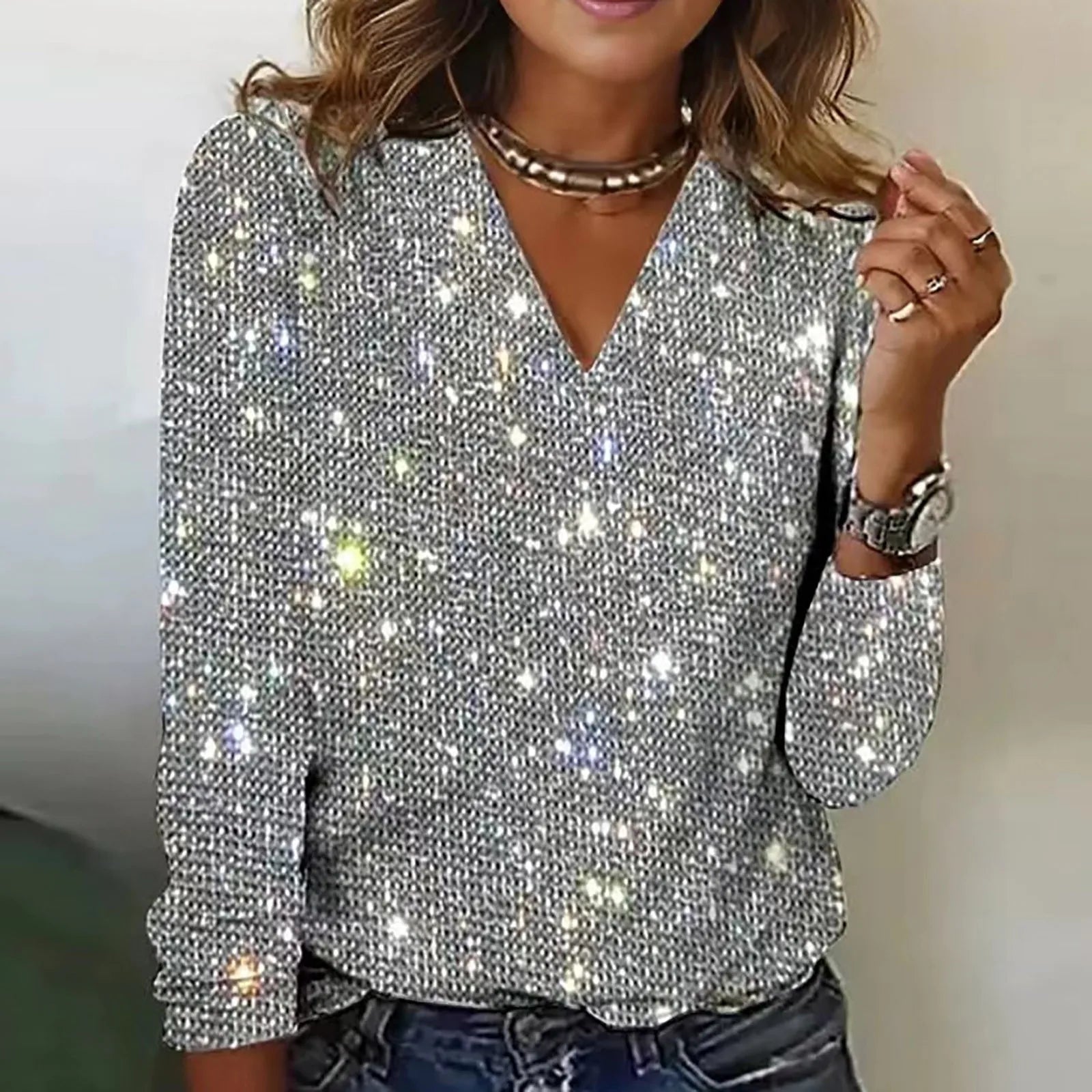Monique | Haut en sequins