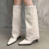 Bottes Santiags talons fins 7 cm en cuir