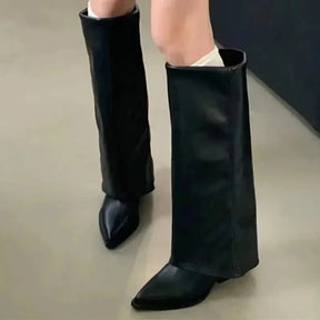 Bottes Santiags talons fins 7 cm en cuir