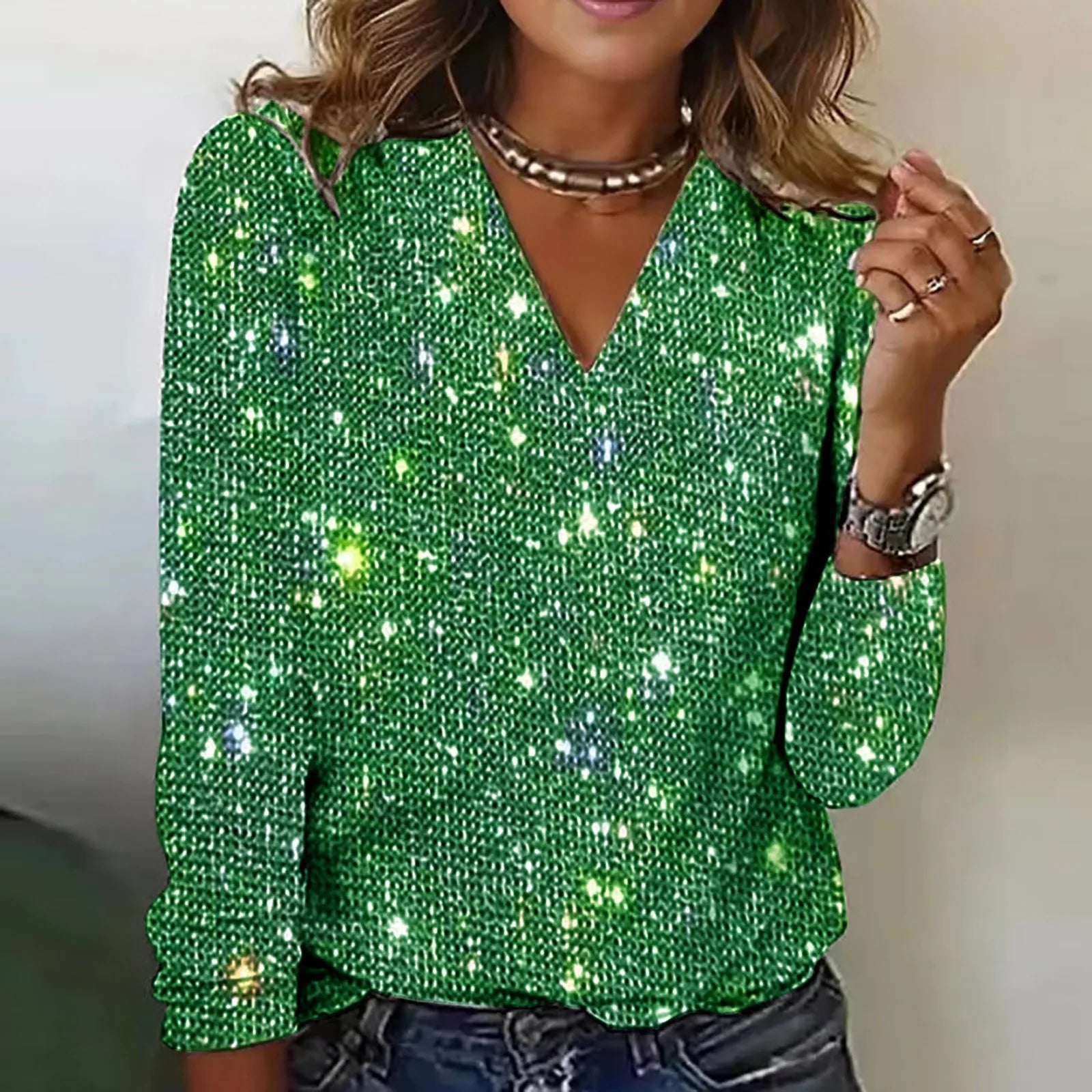 Monique | Haut en sequins