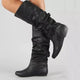 Bottes en cuir style Western pour femmes