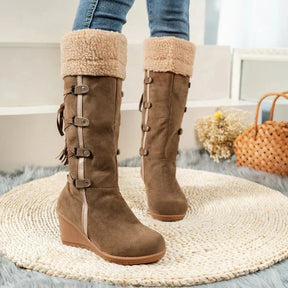Bottes d'hiver talons compensés