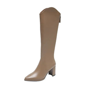 Bottes Zipper Talons Hauts