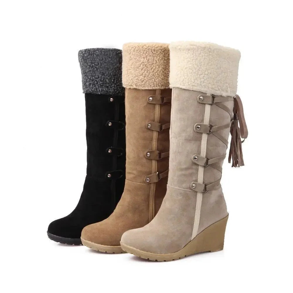 Bottes d'hiver talons compensés