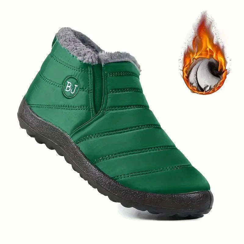 Bottes de neige imperméables pour femmes à hauteur de cheville