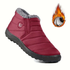 Bottes de neige imperméables pour femmes à hauteur de cheville