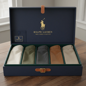 Pack de 5 Pantalons Homme en Sergé Premium - Offre 3 achetés, 5 reçus