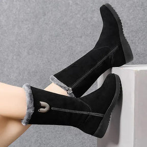 Bottines d'hiver en velours pour femmes