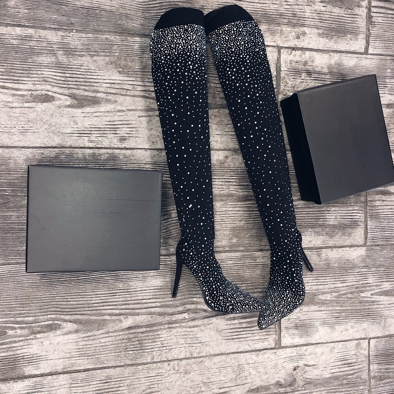 Bottes scintillantes pour femme