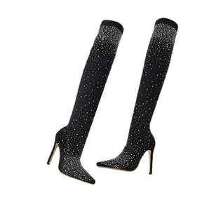 Bottes scintillantes pour femme