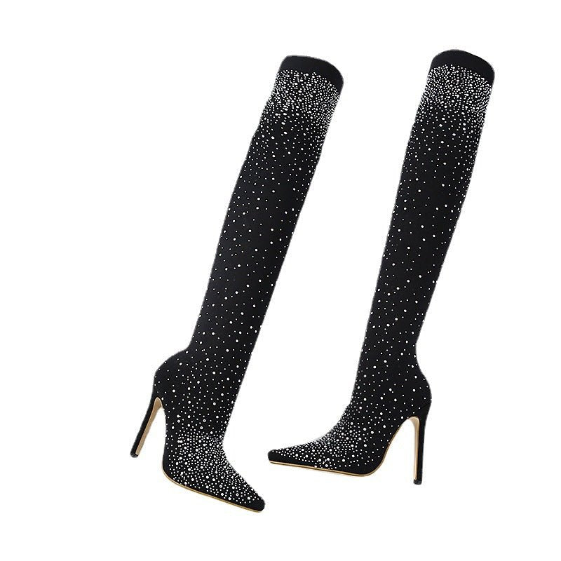 Bottes scintillantes pour femme