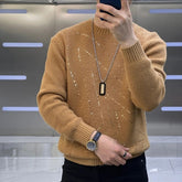 VEGIRO | Pull chaud à paillettes à col rond pour hommes